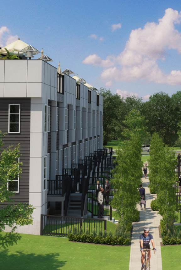 Example 3D rendering of an Avalon community