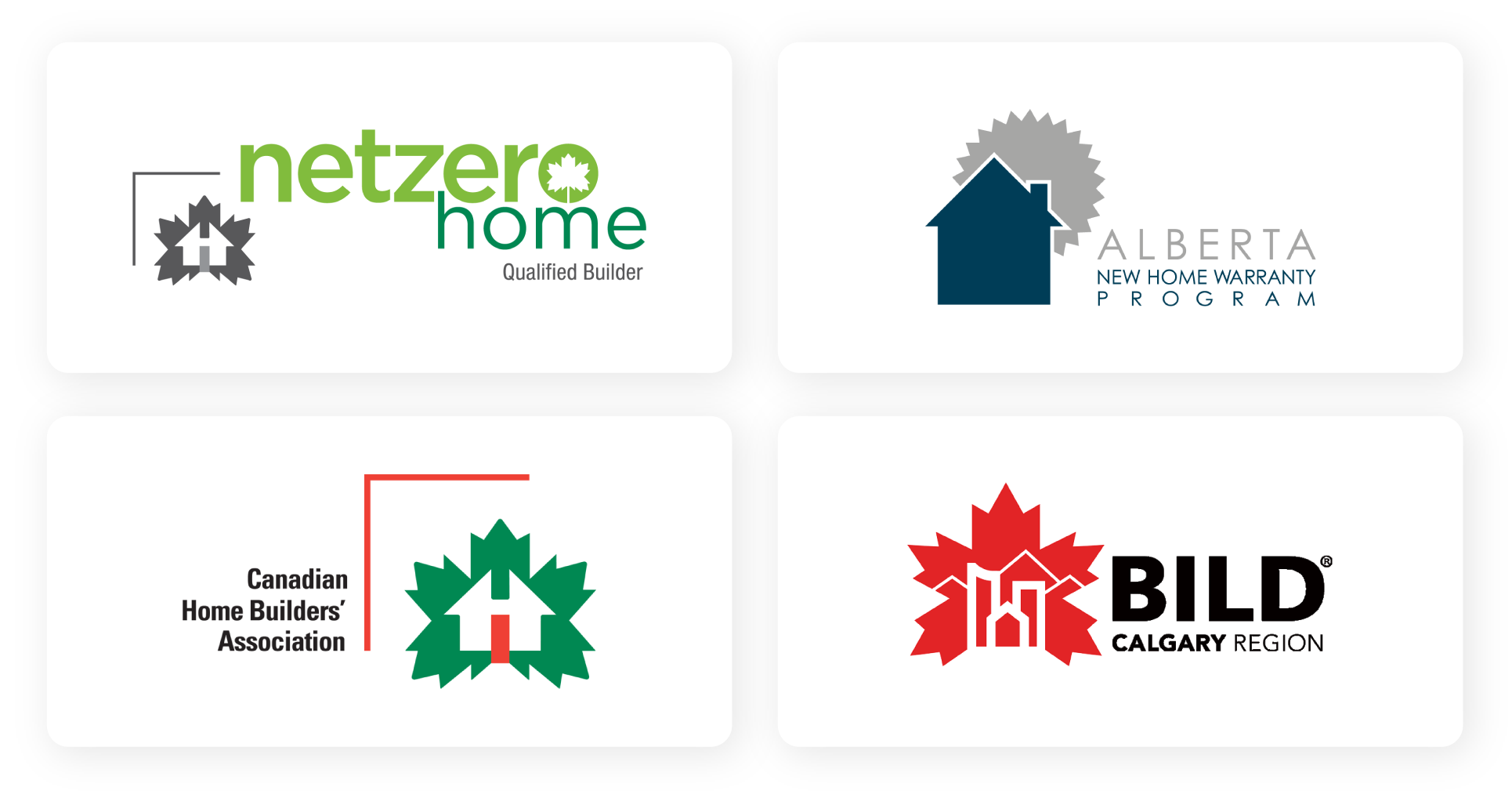 Net Zero Qualified Builder, Alberta New Home Warranty Program, BILD Calgary Region, Canadian Home Builders’ Association