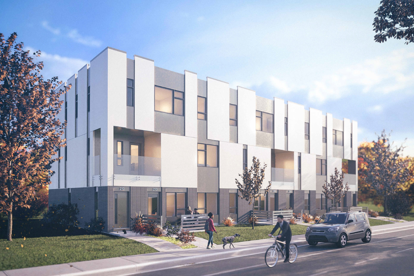 Rendering of Emerge Seton townhomes